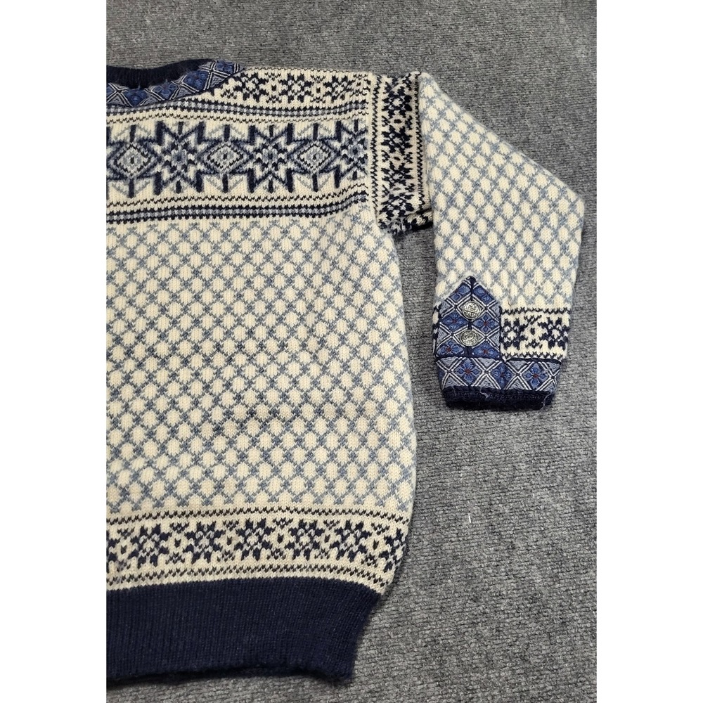 Vintage 90s Dale Of Norway Cardigan Knitted Wool Sweater Men's Size X-Large - Picture 9 of 13